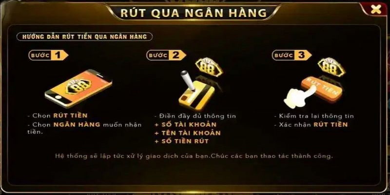 Hướng dẫn rút tiền siêu nhanh